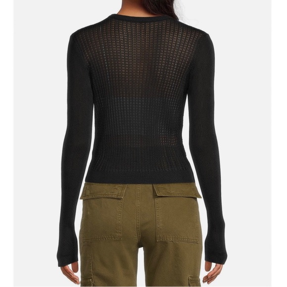 NWT Free People H20 Crew Pullover Black - Picture 7 of 12